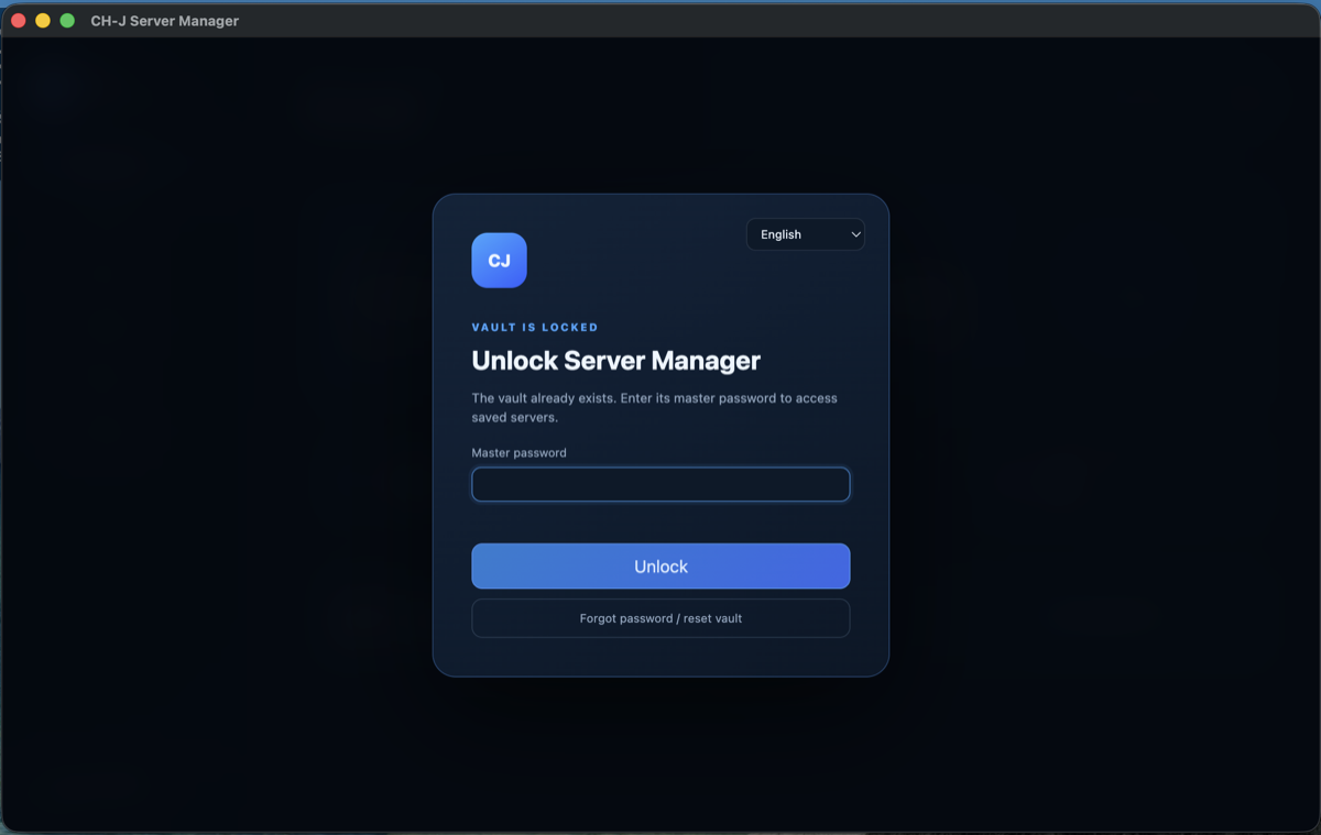 Unlocking the encrypted vault